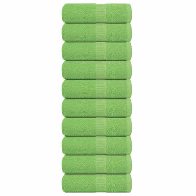 Vidaxl Soap Wipes 10 ST 30x30 cm 360 g m² 100% coton vert pomme