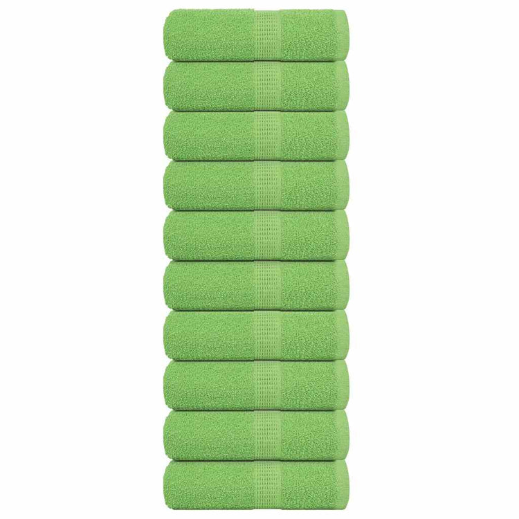 Vidaxl Soap Wipes 10 ST 30x30 cm 360 g m² 100% coton vert pomme
