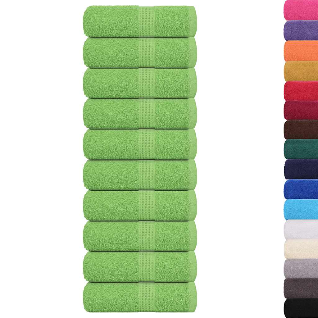 Vidaxl Guest Wipes 10 PCS 360 G M² 360 G M² 100% coton vert pomme