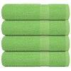 Serviettes vidaxl 4 ST 50x100 cm 360 g m² 100% coton vert pomme