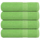 Serviettes vidaxl 4 ST 50x100 cm 360 g m² 100% coton vert pomme