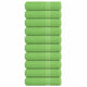 Serviettes de douche vidaxl 10 st 70x140cm 360 g m² 100% coton vert pomme