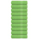 Serviettes de bain vidaxl 10 pcs 100x150 cm 360 g m² 100% coton vert pomme