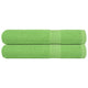 Serviettes de sauna vidaxl 2 ST 80x200 cm 360 g m² 100% coton vert pomme