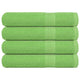 Serviettes vidaxl 4 ST 100x200 cm 360 g m² 100% coton vert pomme