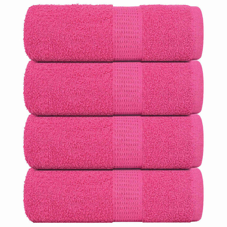 Vidaxl Soap Wipes 4 ST 30x30 cm 360 g m² 100% coton rose
