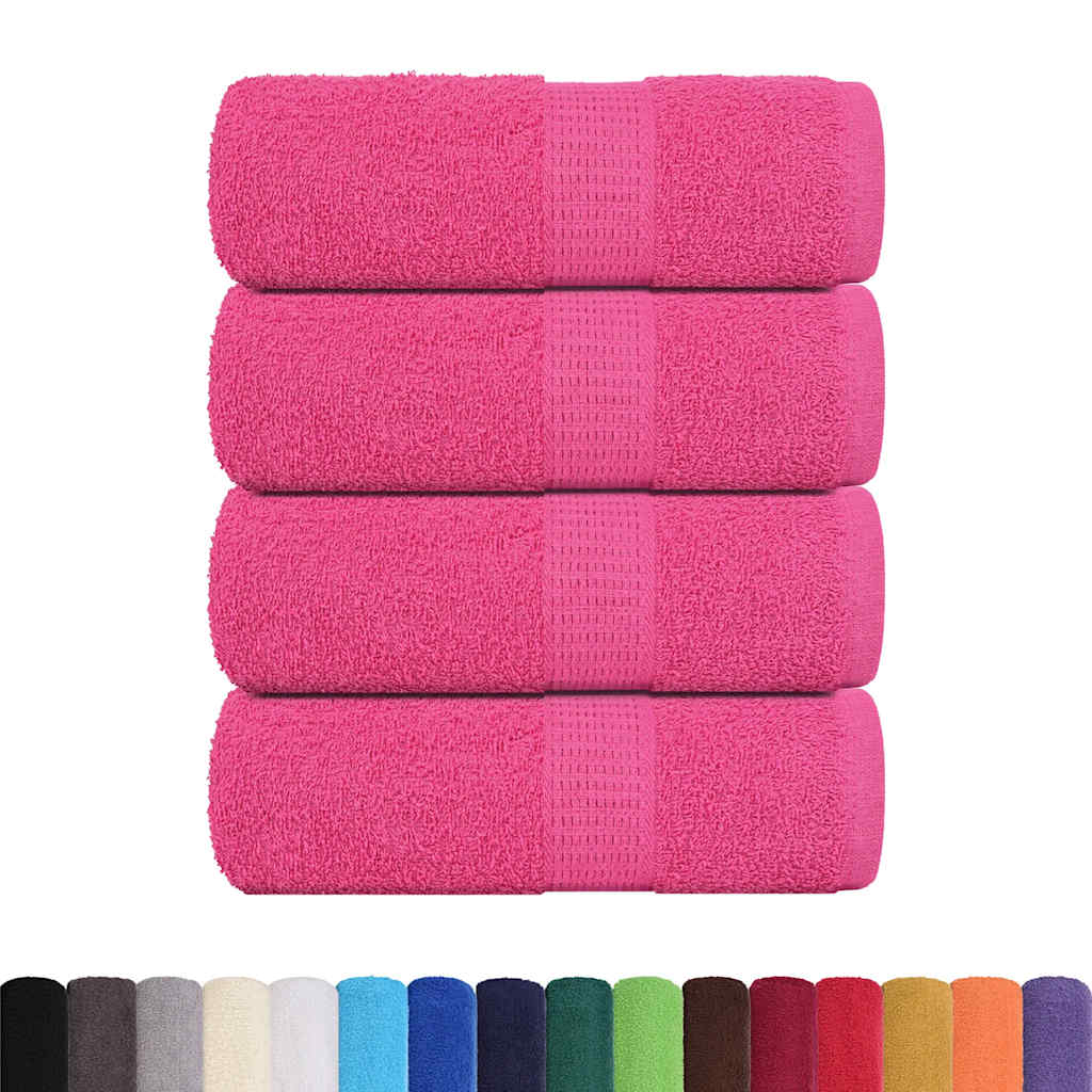 Vidaxl Soap Wipes 4 ST 30x30 cm 360 g m² 100% coton rose