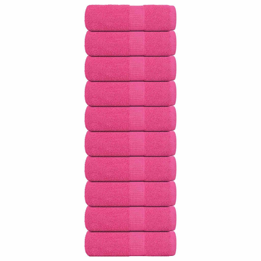 Vidaxl Soap Wipes 10 ST 30x30 cm 360 g m² 100% coton rose