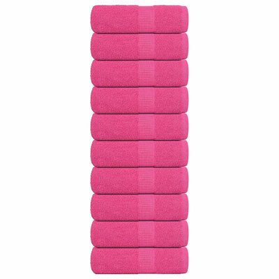 Vidaxl Soap Wipes 10 ST 30x30 cm 360 g m² 100% coton rose