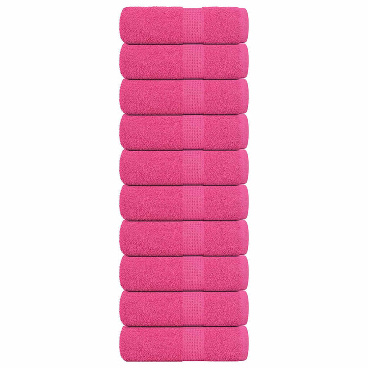 Vidaxl Soap Wipes 10 ST 30x30 cm 360 g m² 100% coton rose