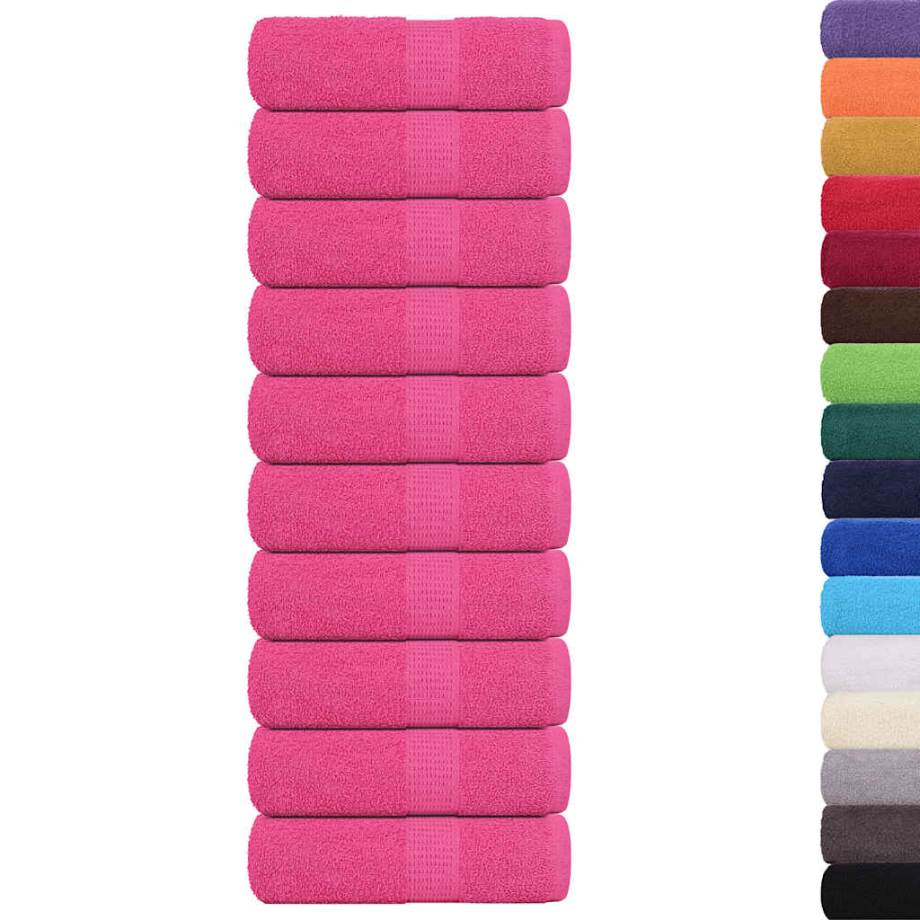 Vidaxl Soap Wipes 10 ST 30x30 cm 360 g m² 100% coton rose