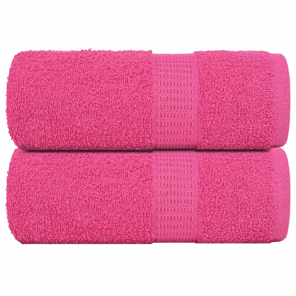 Vidaxl Guest Wipes 2 ST 30x50 cm 360 g m² 100% coton rose