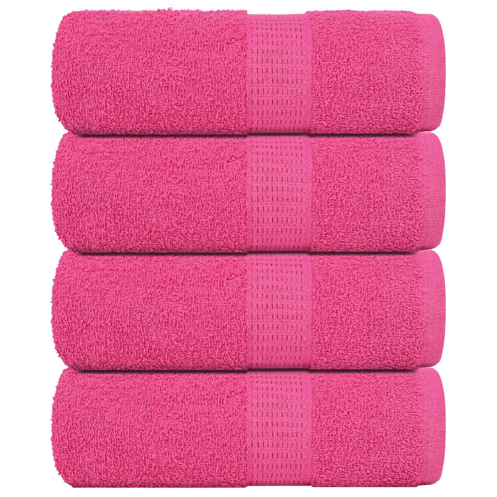 Vidaxl Guest Wipes 4 PCS 30x50 cm 360 g m² 100% coton rose