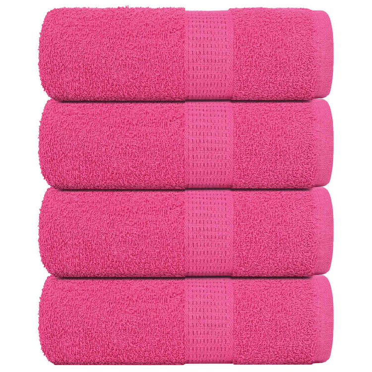 Vidaxl Guest Wipes 4 PCS 30x50 cm 360 g m² 100% coton rose