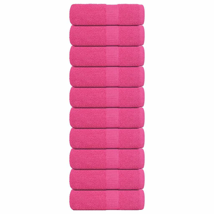 Vidaxl Guest Wipes 10 PCS 30x50 cm 360 g m² 100% coton rose