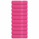 Serviettes Vidaxl 10 ST 50x100 cm 360 g m² 100% coton rose