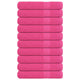Serviettes Vidaxl 10 PCS 100x200 cm 360 g m² 100% coton rose