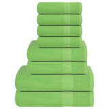 Ensemble de serviettes Vidaxl 8 pièces 360 g m² 100% coton vert pomme - afbeelding 2