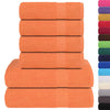Ensemble de serviettes Vidaxl 6 pièces 360 g m² 100% coton orange