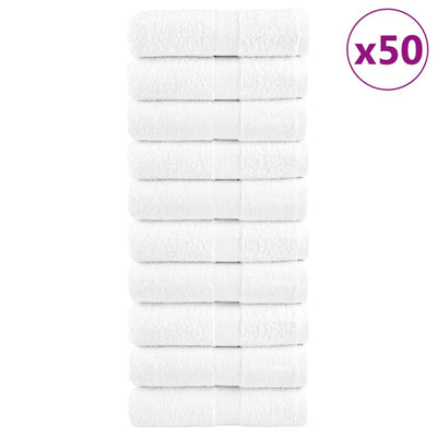 Vidaxx débarbouillettes solund 50 pièces de haute qualité 600 g m² 15x21 cm