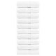 VidaXL serviettes invités solund 10 pcs 600 g m² 30x50 cm blanc