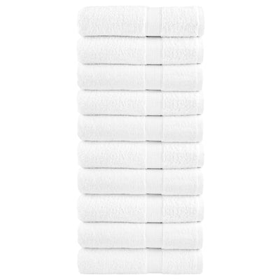 Serviettes de bain vidaxl solund 10 st 600 g m² 70x140 cm blanc
