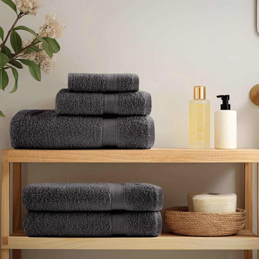 Vidaxxl serviette invité solund anthracite 550 g/m²