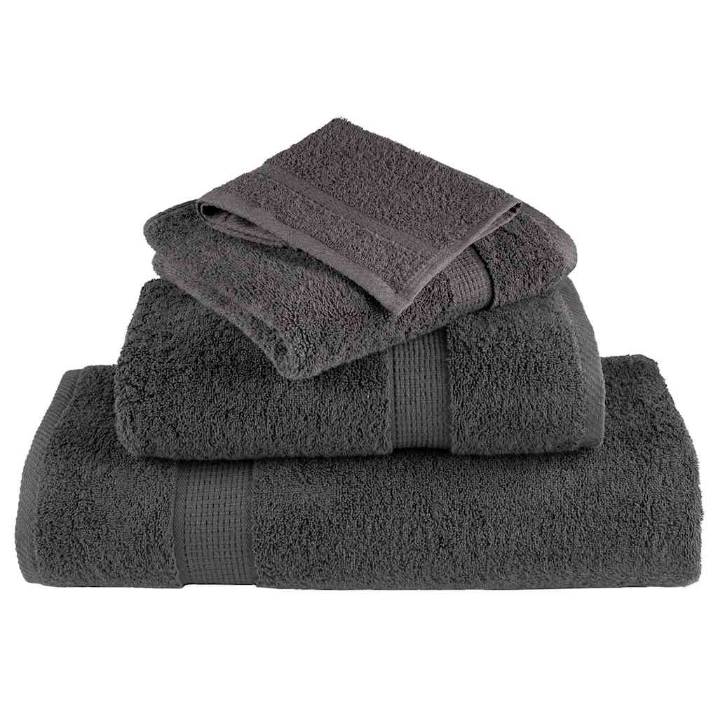Vidaxxl serviette invité solund anthracite 550 g/m²