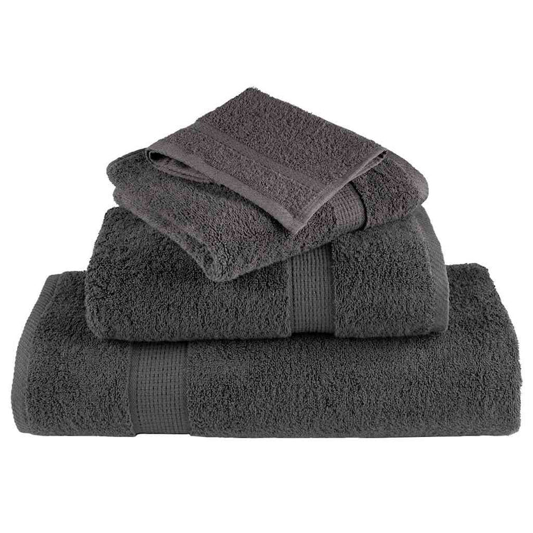 Vidaxxl serviette invité solund anthracite 550 g/m²