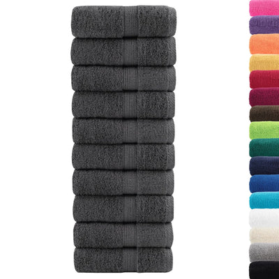 Vidaxx débarbouillettes solund 50 pièces 600 g m² 15x21 cm anthracite