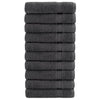 Serviettes Vidaxl Solund 10 pcs 600 g m² 50x100 cm couleur anthracite