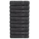 Serviettes Vidaxl Solund 10 pcs 600 g m² 50x100 cm couleur anthracite