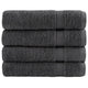 Serviettes de bain vidaxl solund 4 pcs 600 g m² 100x150 cm anthracite