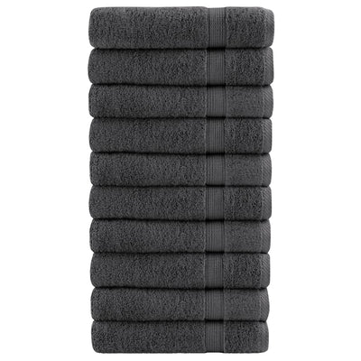 Serviettes Vidaxl Solund 10 pcs 600 g m² 100x150 cm couleur anthracite