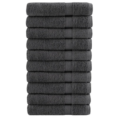 Serviettes Vidaxl Solund 10 pcs 600 g m² 100x200 cm Couleur anthracite
