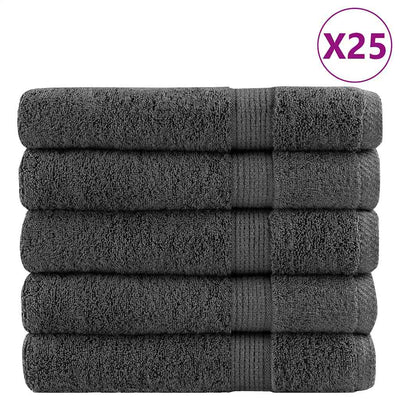 Serviettes Vidaxl Solund 25 PCS 600 g m² 30x50 cm Couleur anthracite