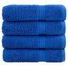 Serviettes de bain Vidaxl Solund 4 pcs 600 g m² 70x140 cm bleu