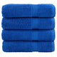 Serviettes de bain Vidaxl Solund 4 pcs 600 g m² 70x140 cm bleu