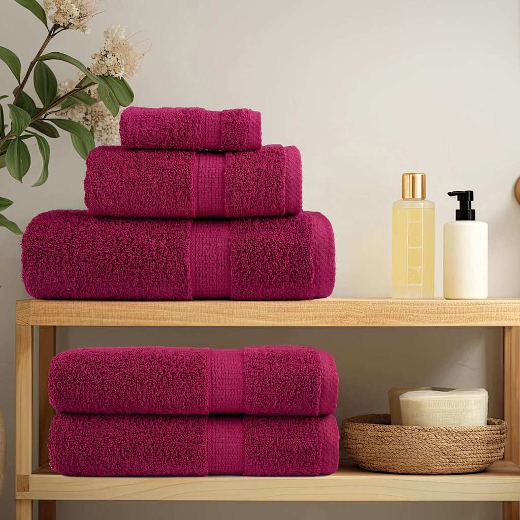 VidaXL serviette invité solund rouge bordeaux 550 g/m²