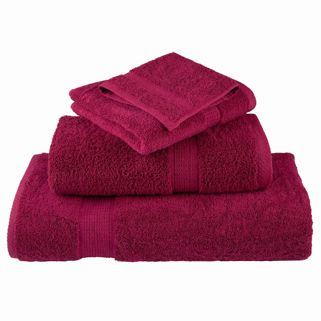 VidaXL serviette invité solund rouge bordeaux 550 g/m²