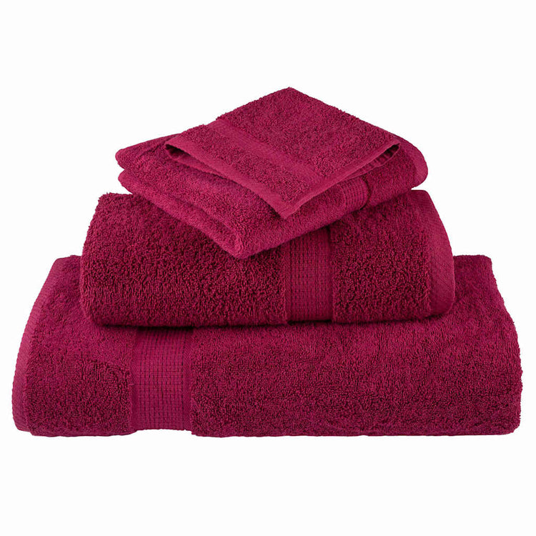 VidaXL serviette invité solund rouge bordeaux 550 g/m²