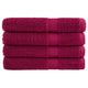 Serviettes Vidaxl Solund 4 PCS 600 g m² 100x200 cm Bordeaux rouge