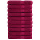 Serviettes Vidaxl Solund 10 st 600 g m² 100x200 cm Bordeaux rouge