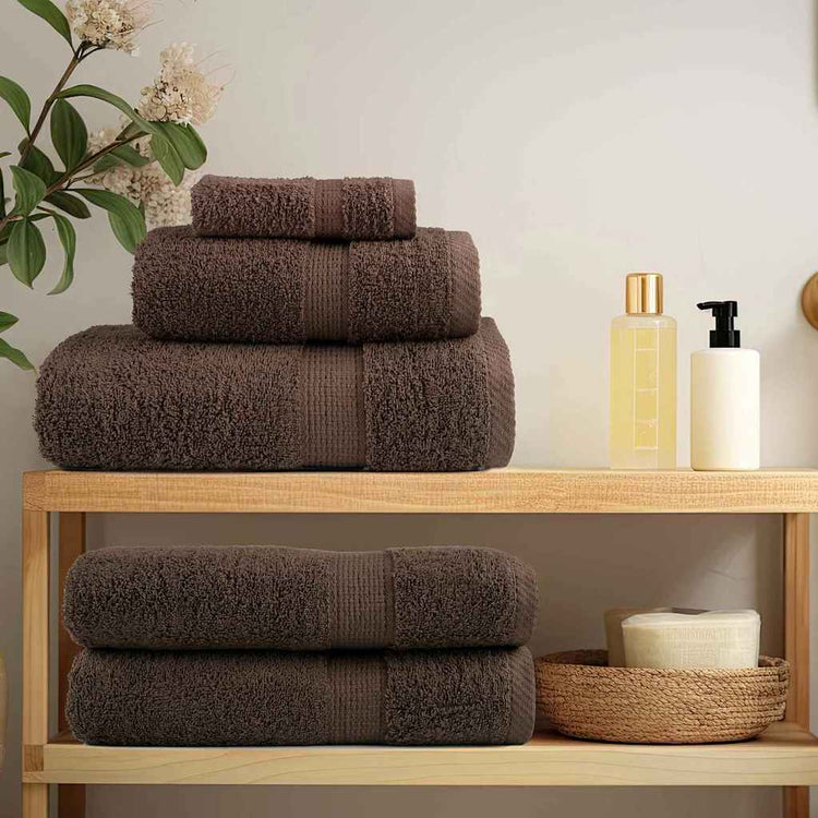 Vidaxxl serviette invité solund marron 550 g/m²