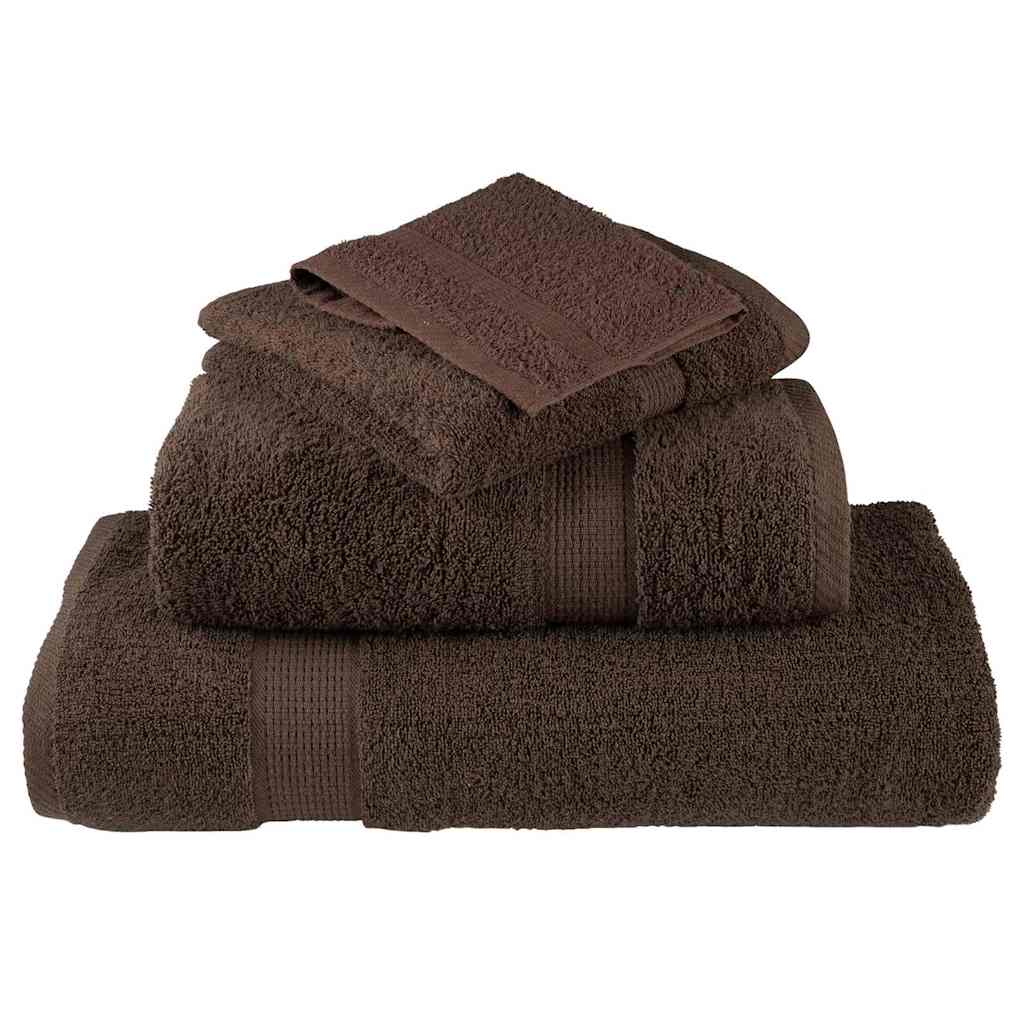 Vidaxxl serviette invité solund marron 550 g/m²