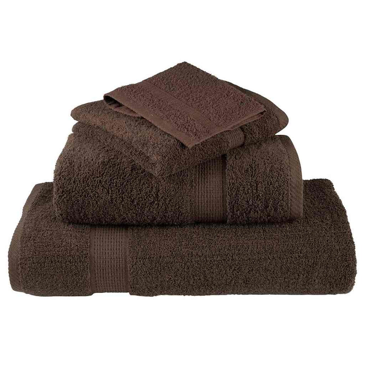 Vidaxxl serviette invité solund marron 550 g/m²