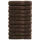 Serviettes Vidaxl Solund 10 pcs 600 g m² 100x200 cm brun