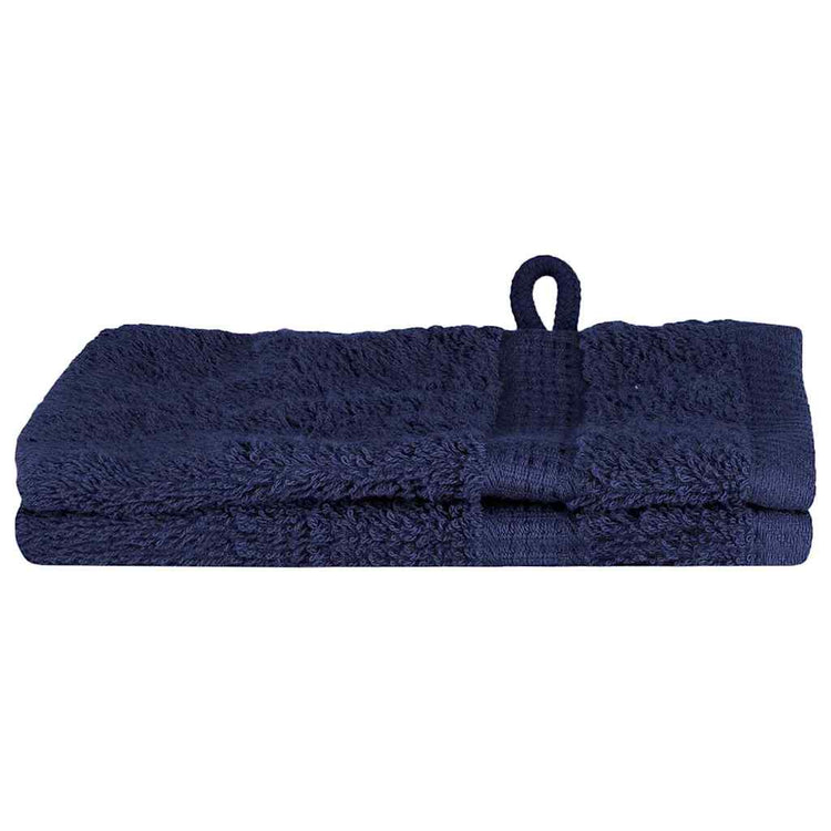 VidaXL serviette invité solund bleu marine 550 g/m²
