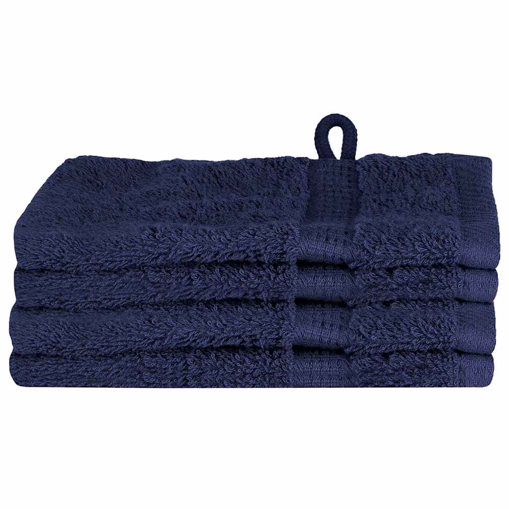 VidaXL serviette invité solund bleu marine 550 g/m²