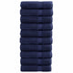 Serviettes Vidaxl Solund 10 pcs 600 g m² 50x100 cm bleu marin